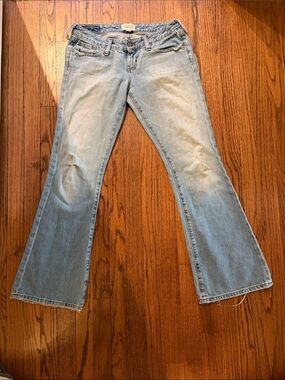 Abercrombie & Fitch Light Blue Low Rise Flare Jeans